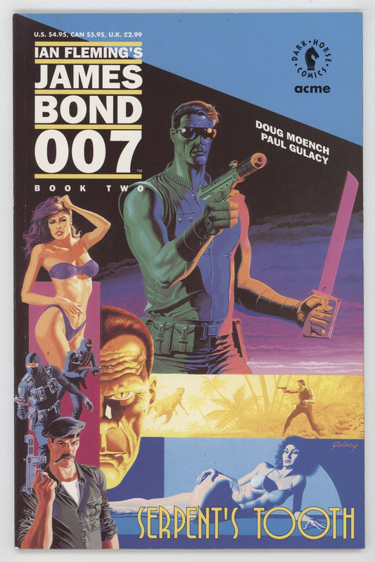 James Bond 007 Serpent's Tooth 2 Dark Horse 1992 NM+ 9.6 Paul Gulacy GGA Bikini