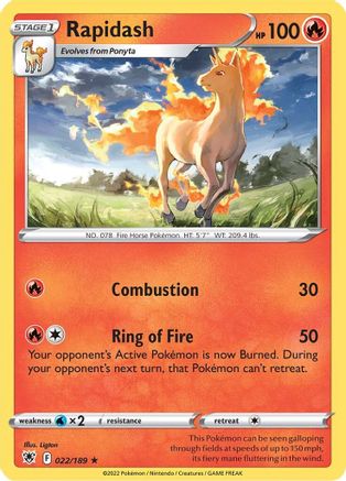 Rapidash 022/189 - SWSH10 Astral Radiance