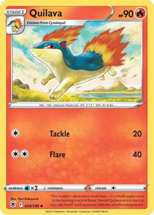 Quilava 024/189 - SWSH10 Astral Radiance Reverse Holofoil