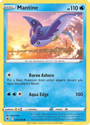 Mantine 034/189 - SWSH10 Astral Radiance Reverse Holofoil - Golden Apple Comics