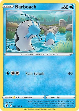 Barboach 035/189 - SWSH10 Astral Radiance Reverse Holofoil