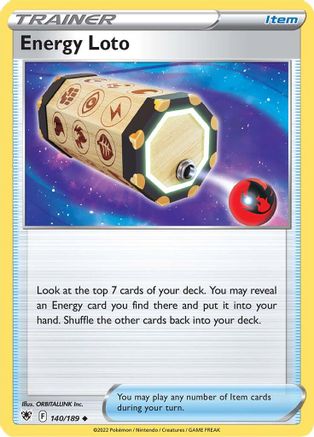 Energy Loto 140/189 - SWSH10 Astral Radiance Reverse Holofoil