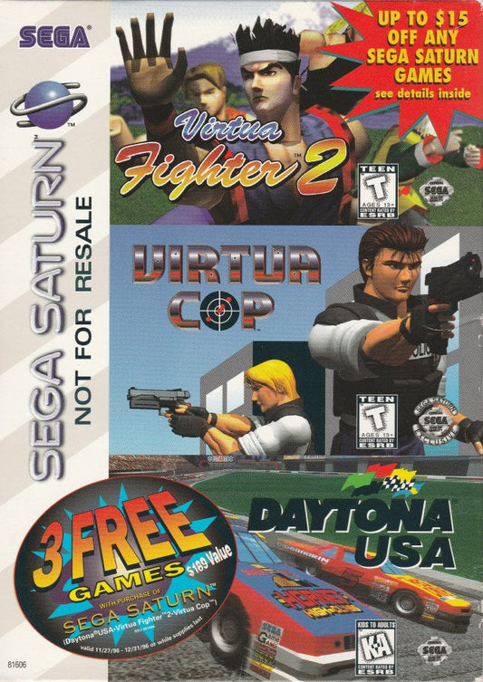 Three Free Games Promo Pack (Sega Saturn)