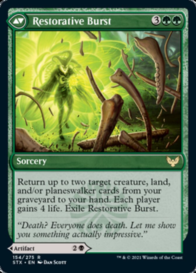 Pestilent Cauldron // Restorative Burst (STX-154) - Strixhaven: School of Mages Foil