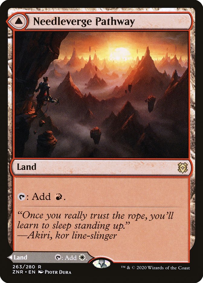 Needleverge Pathway // Pillarverge Pathway (ZNR-263) - Zendikar Rising Foil