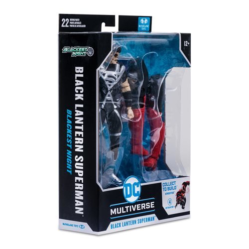 McFarlane Toys DC Build-A Wave 8 Blackest Night Black Lantern Superman 7-Inch Scale Action Figure