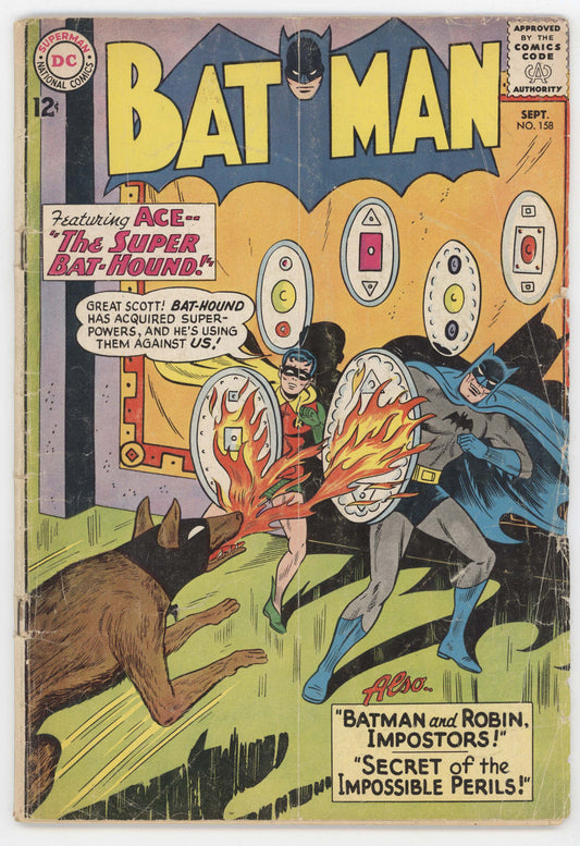 Batman 158 DC 1963 GD VG Robin Bat-Hound Bat-Mite Sheldon Moldoff