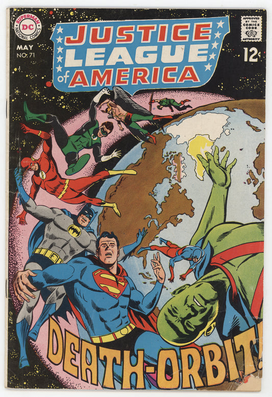 Justice League Of America 71 DC 1969 VG Batman Superman Flash Green Lantern