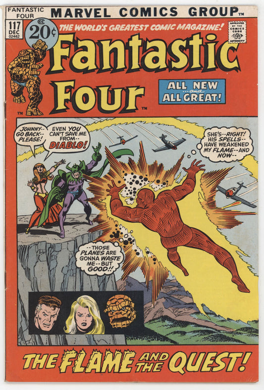 Fantastic Four 117 Marvel 1971 FN Diablo Archie Goowin John Buscema