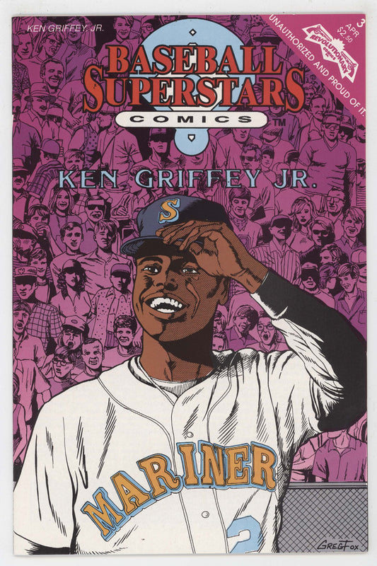 Baseball Superstars Comics 3 1992 Revolutionary NM Ken Griffey Jr Seattle Mariners