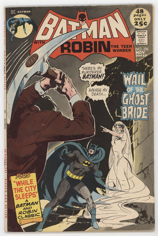 Batman 236 DC 1971 VG Neal Adams Ghost Bride Detective Comics 30