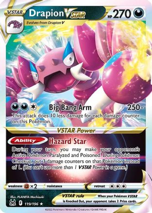 Drapion VSTAR 119/196 - SWSH11 Lost Origin Holofoil