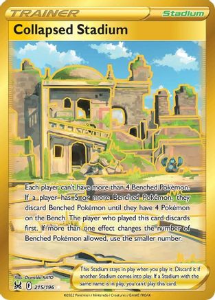 Collapsed Stadium (Secret) 215/196 - SWSH11 Lost Origin Holofoil