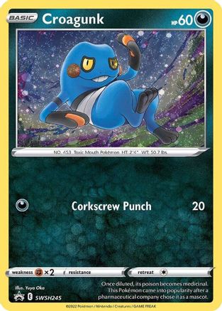 Croagunk (Cosmos Holo) SWSH245/307 - SWSH Sword & Shield Promo Cards Holofoil - Golden Apple Comics