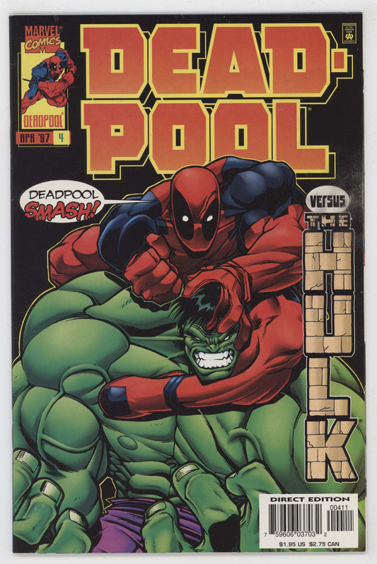 Deadpool 4 Marvel 1997 VF Joe Kelly Ed McGuinness Hulk