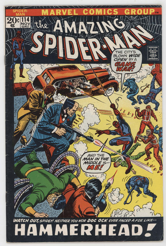 Amazing Spider-Man 114 Marvel 1972 FN John Romita Hammerhead Doctor Octopus
