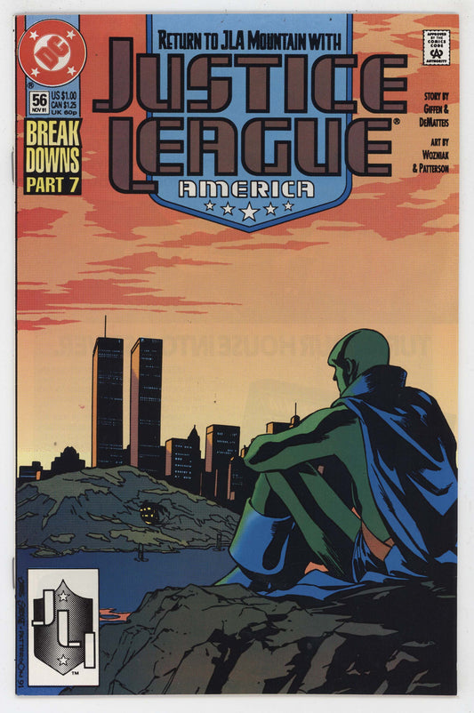 Justice League America 56 DC 1991 NM+ 9.6 WTC World Trade Center NYC New York