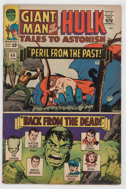 Tales To Astonish 68 Marvel 1965 VG FN Giant-Man Hulk Jack Kirby Stan Lee