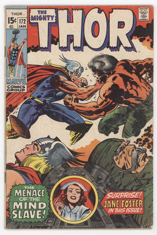 Mighty Thor 172 Marvel 1970 VG Jane Foster Loki Jack Kirby Stan Lee