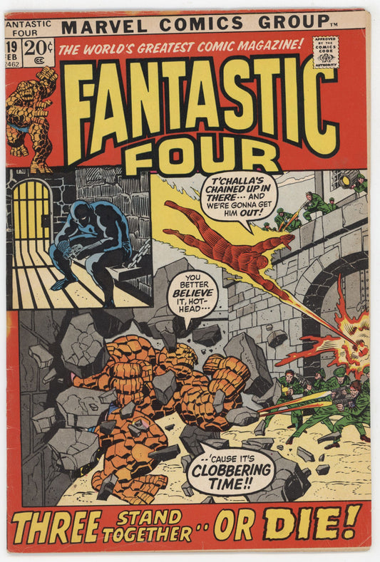 Fantastic Four 119 Marvel 1972 FN Klaw Black Panther John Buscema
