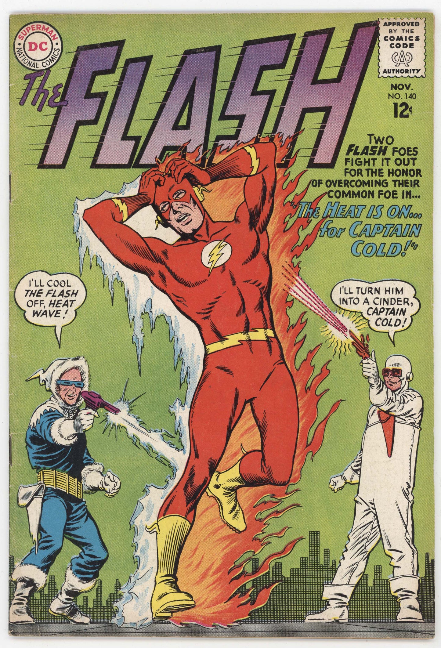 Flash 140 DC 1963 FN Carmine Infantino Captain Cold 1st Heat Wave