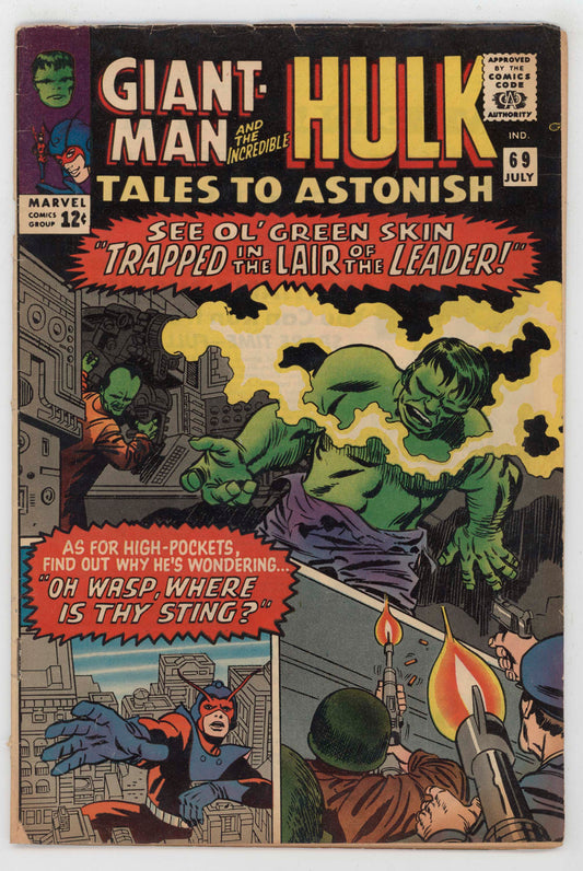 Tales To Astonish 69 Marvel 1965 GD VG Giant-Man Hulk Leader Jack Kirby Stan Lee