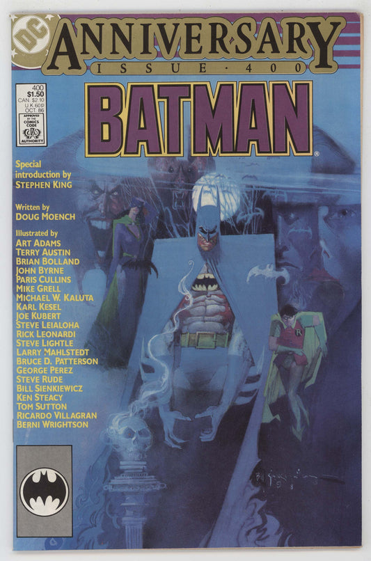 Batman 400 DC 1986 VF Stephen King Bill Sienkiewicz Joker Riddler Scarecrow