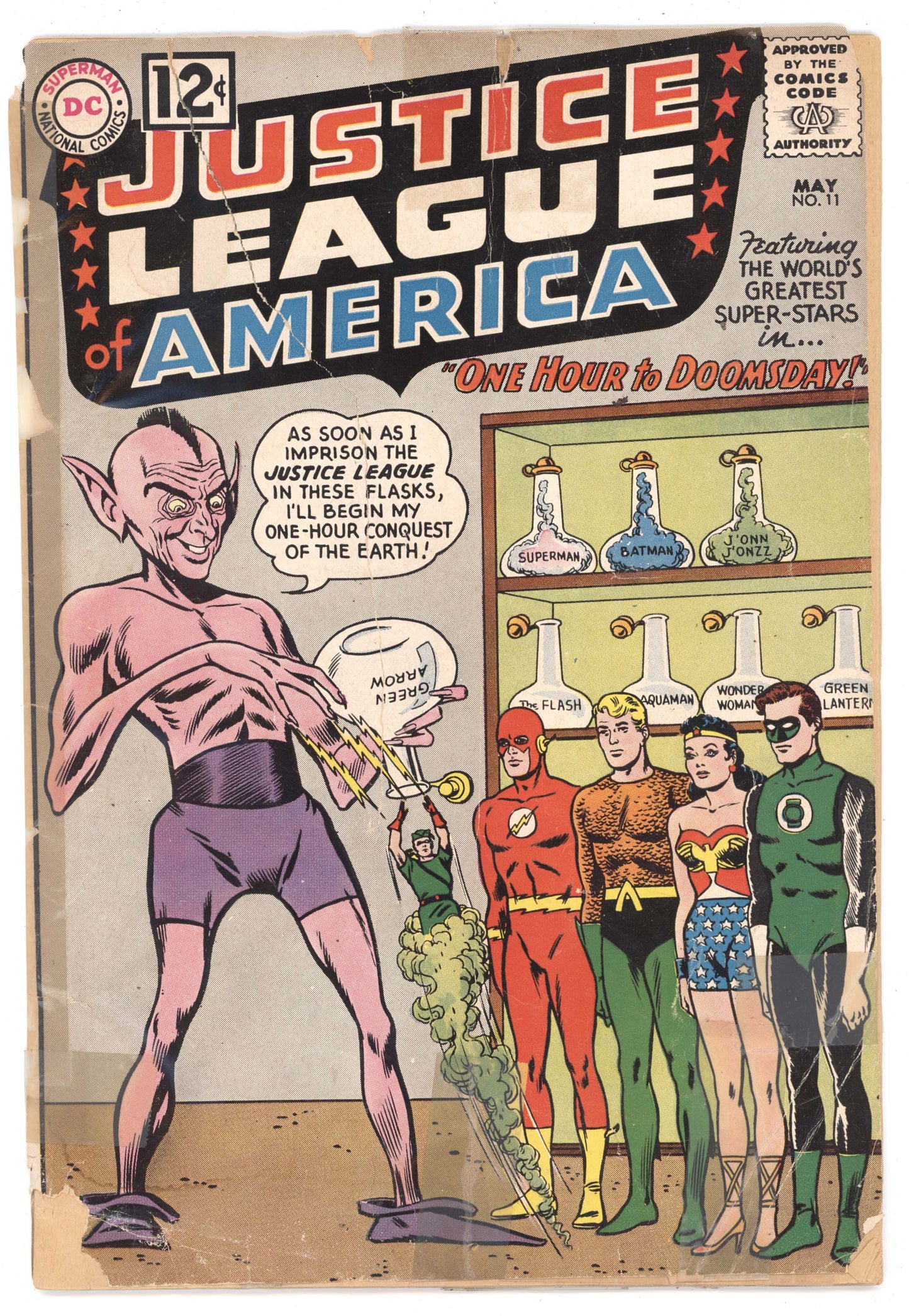 Justice League Of America 11 DC 1962 PR FR Green Lantern Wonder Woman Flash