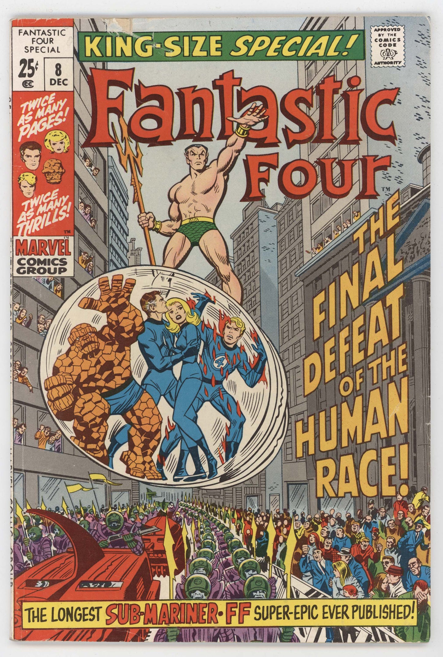 Fantastic Four Annual 8 Marvel 1971 VG Jack Kirby John Romita Sub-Mariner