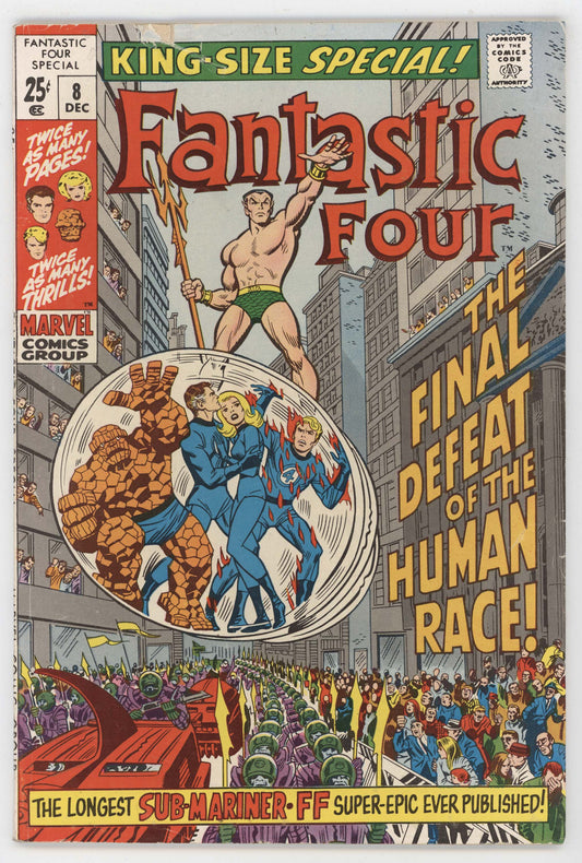 Fantastic Four Annual 8 Marvel 1971 VG Jack Kirby John Romita Sub-Mariner