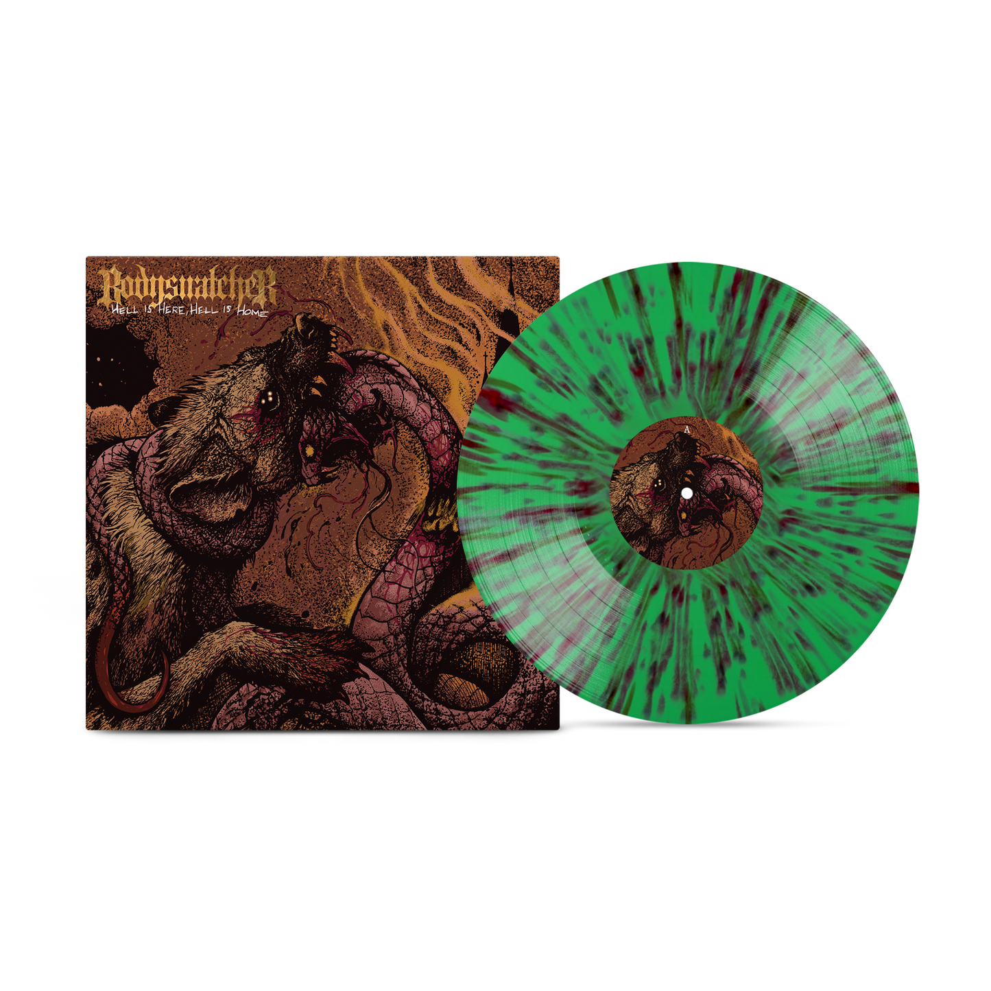 Bodysnatcher - Hell is Here, Hell Is Home on Venom Mint Splatter Vinyl - Golden Apple Comics