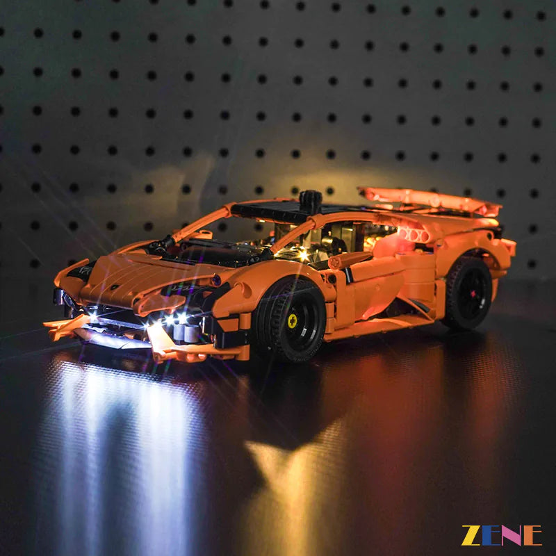 Light Kit for LEGO Lamborghini Huracán Tecnica Orange #42196