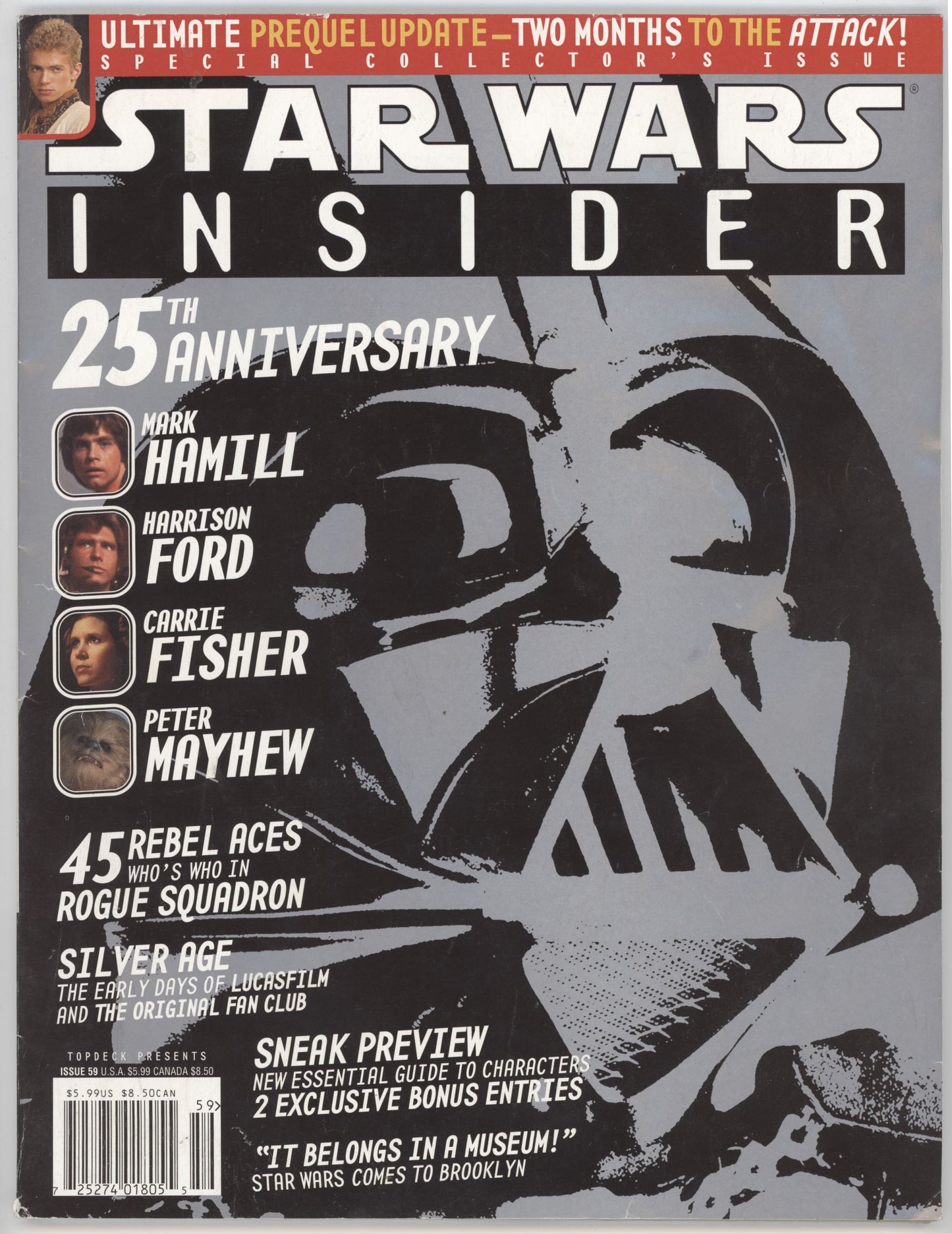 Star Wars Insider Magazine 59 June 2002 25th Anniversary Darth Vader Cast