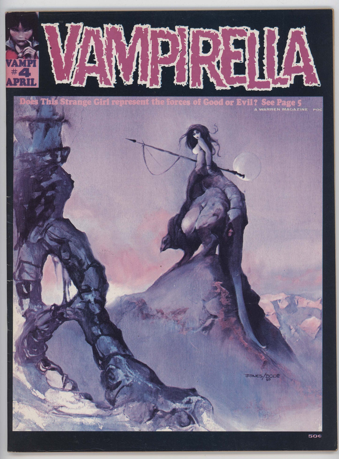 Vampirella 4 Warren 1970 FN Vaughn Bode GGA Magazine