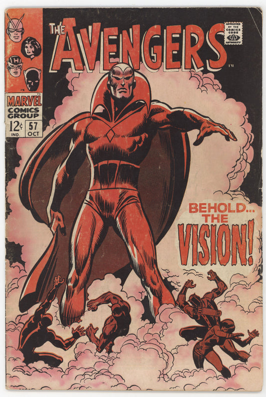 Avengers 57 Marvel 1968 VG FN 1st Vision John Buscema Roy Thomas