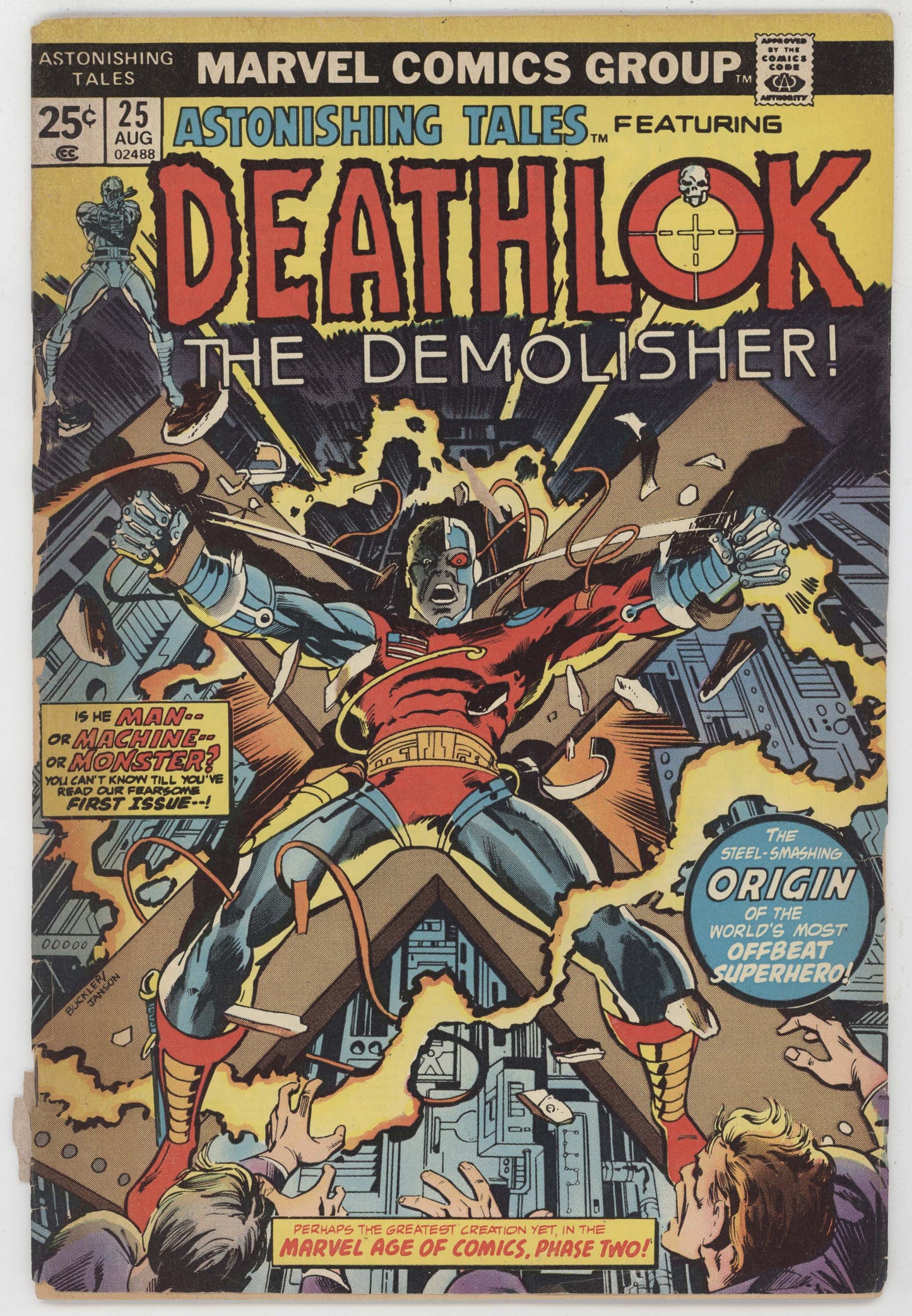 Astonishing Tales 25 Marvel 1974 FR 1st Deathlok Rich Buckler George Perez