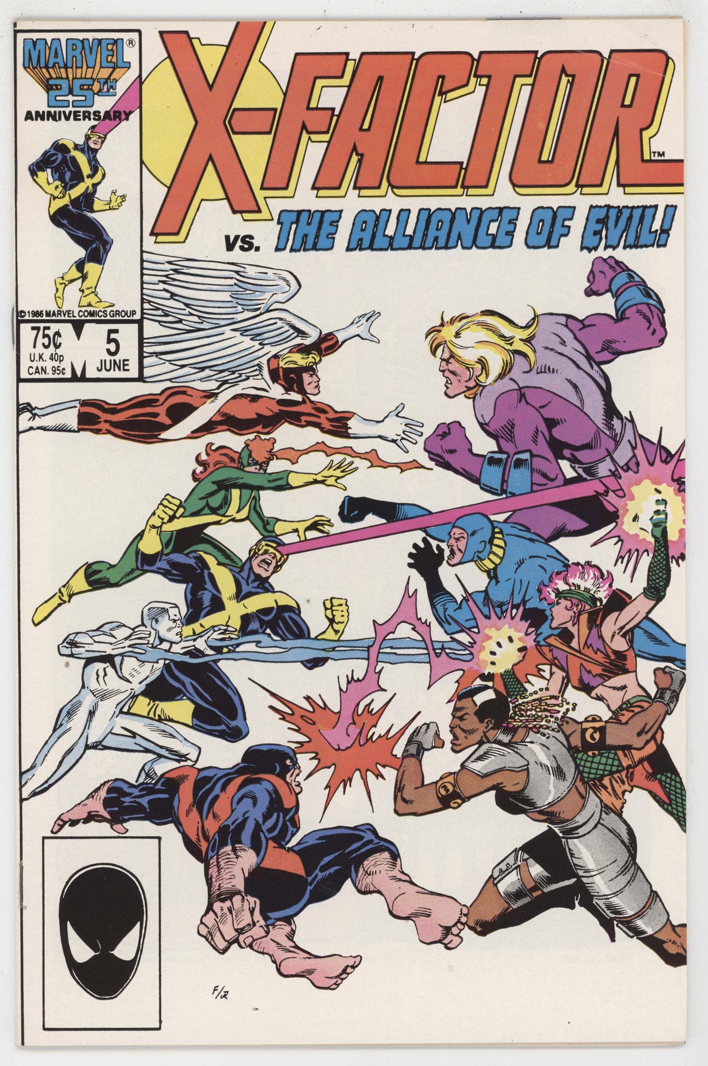 X-Factor 5 Marvel 1986 FN VF 1st Apocalypse Cameo Ron Frenz Bob Layton X-Men