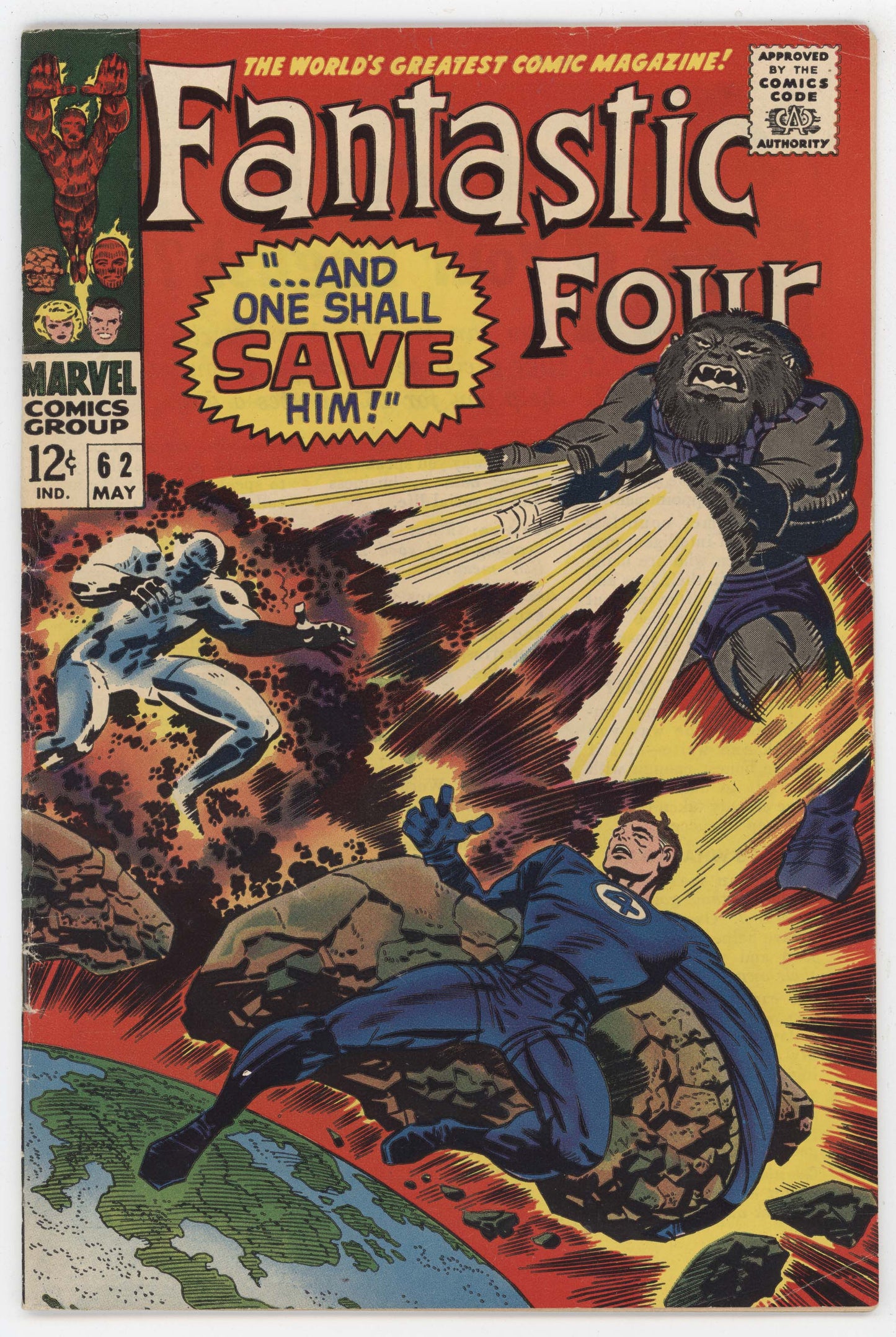 Fantastic Four 62 Marvel 1967 FN 1st Blastaar Inhumans Black Bolt Medusa