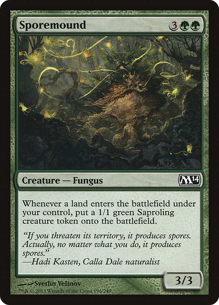 Sporemound (M14-196) - Magic 2014 Foil