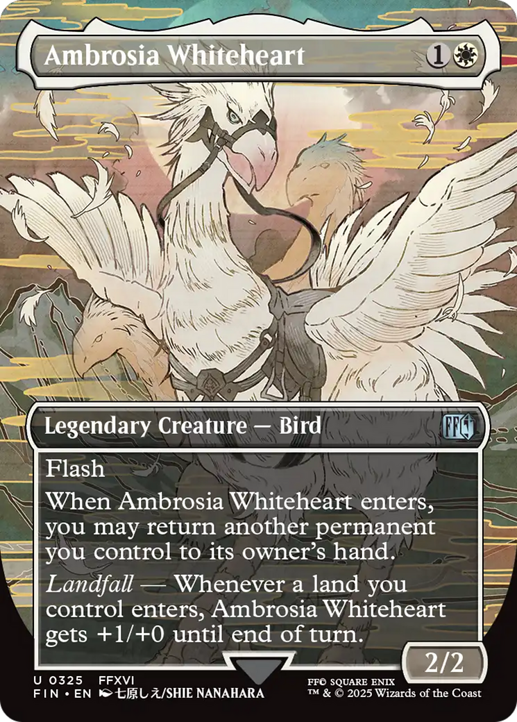 Ambrosia Whiteheart (Borderless) (FIN-325) - FINAL FANTASY (Borderless) Foil - Golden Apple Comics