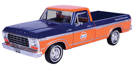 Motormax 79652 1/24 Scale Gulf - 1979 Ford F-150 Custom Pickup