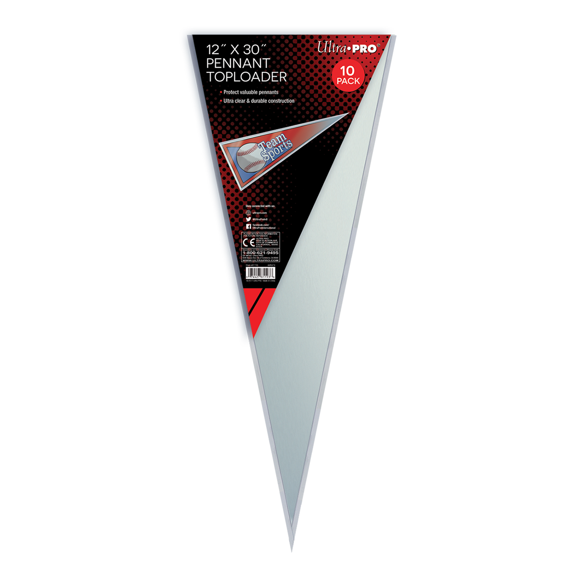 Ultra PRO: Toploader - 12" x 30" (10ct - Pennant Toploader)