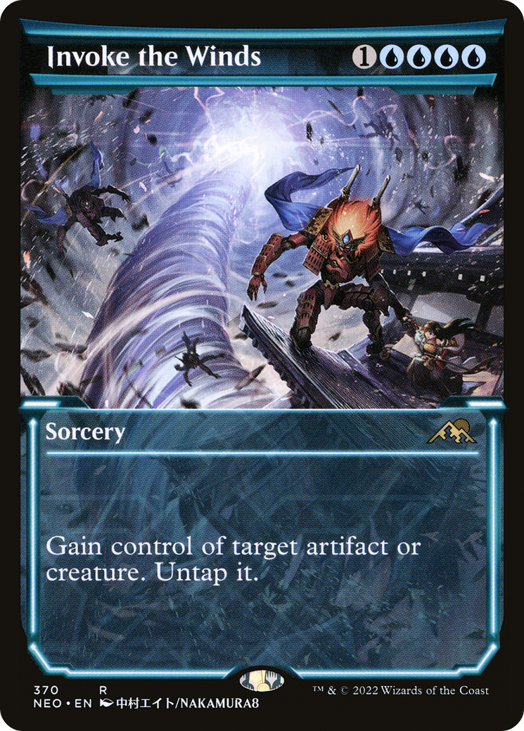Invoke the Winds (NEO-370) - Kamigawa: Neon Dynasty: (Showcase)