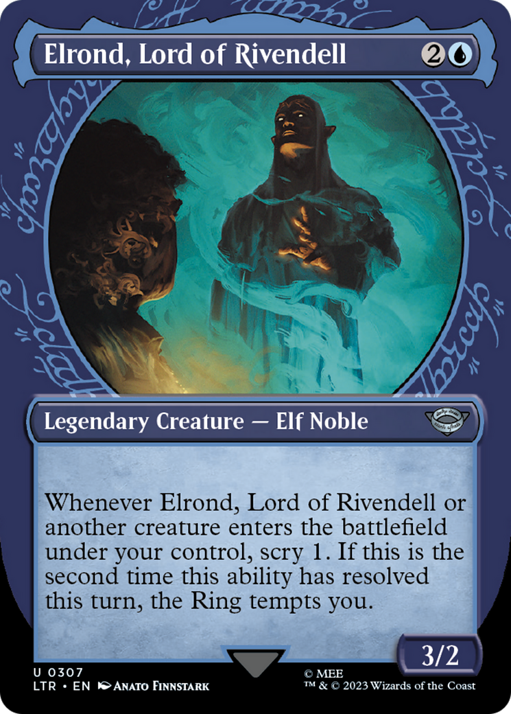 Elrond, Lord of Rivendell (LTR-307) - The Lord of the Rings: Tales of Middle-earth: (Showcase) (Borderless)