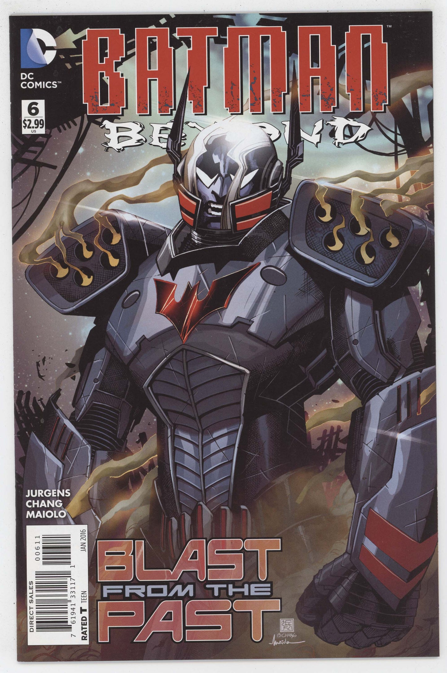 Batman Beyond 6 A DC 2016 NM Bernard Chang Dan Jurgens