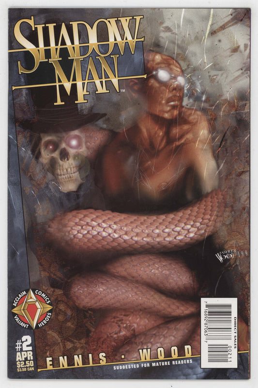 Shadowman 2 Acclaim 1997 NM Garth Ennis Ashley Wood Valiant