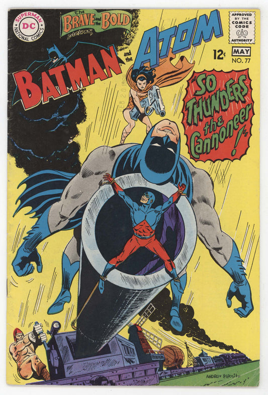 Brave And The Bold 77 DC 1968 GD VG Ross Andru Batman Atom Cannon Handgun