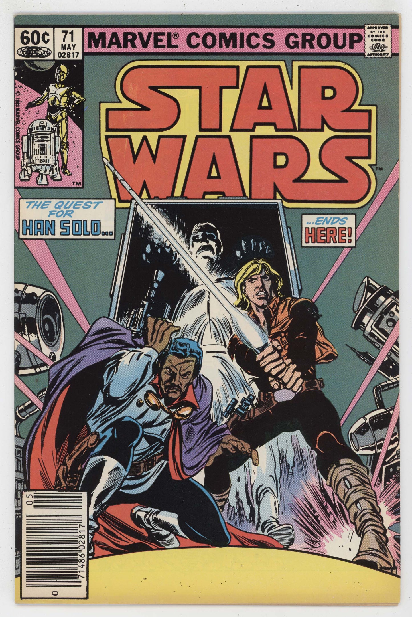 Star Wars 71 Marvel 1983 VF Luke Skywalker Lando Calrissian IG-88 1st Bossk