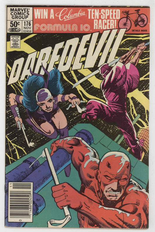 Daredevil 176 Marvel 1981 FN Frank Miller Klaus Janson Elektra 1st Stick Newsstand
