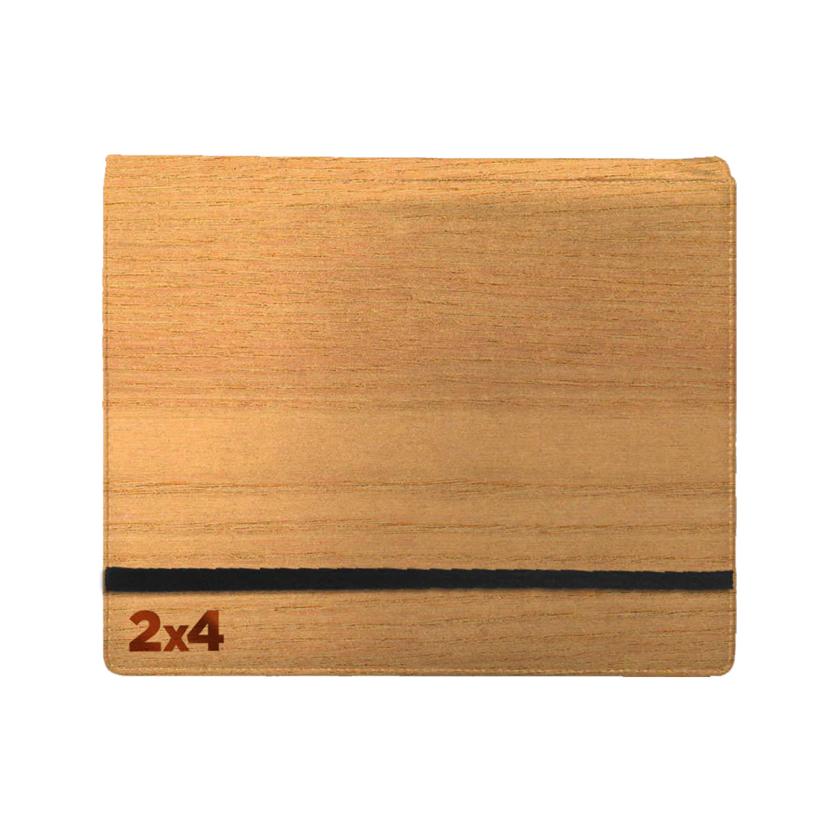 2X4 8 Pocket Woodgrain Binder